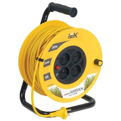 Derulator UK30 4 prizas 2P/30m 2x0,75 mm2 Garden