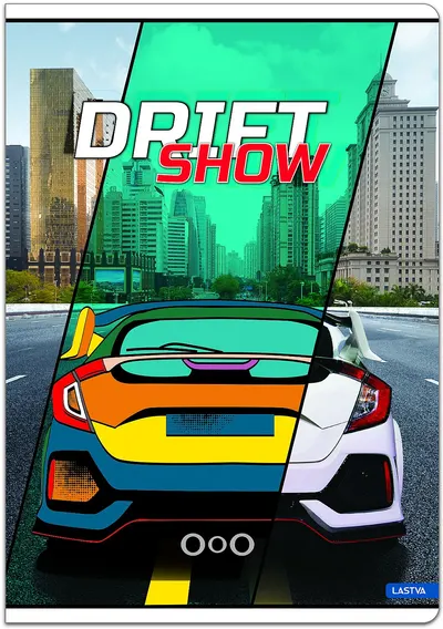 Caiet Lastva - Drift, A4, 52 de coli, rânduri late, sortiment