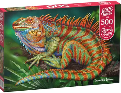 Puzzle Cherry Pazzi din 500 de piese - Amazing Iguana