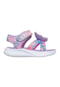 Sneakers - Sandale cu velcro Lights-Jumpsters - Albastru pastel/Roz aprins/Albastru royal