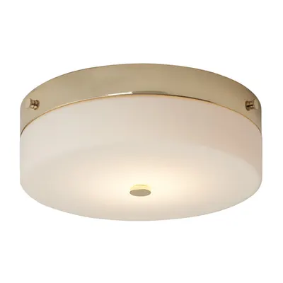 Corp de iluminat decorativ pentru exterior, Tamar 1 Light Large Flush Light – Polished Gold