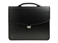 Servieta cu maner 36x30.5x5 cm, 2 compartimente Exactive Exatravel Exacompta 59144E, negru