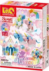 Constructor pentru copii 6 în 1 LaQ Sweet Collection - Unicorn, 175 piese