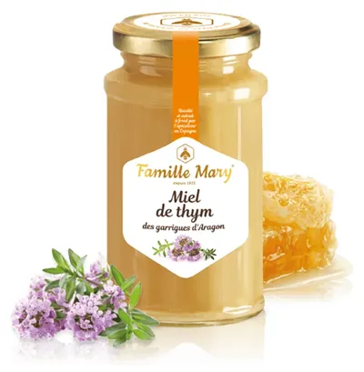 Miere de albine cu cimbru, 360 g, Famille Mary