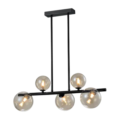 Candelabru Olena 5xg9 Orizontal Negru