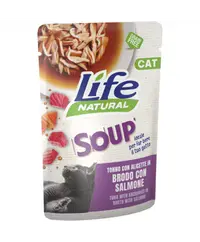 Hrana Umeda Pisici, Life Natural Adult Supa, Ton si Pestisori, 60 g