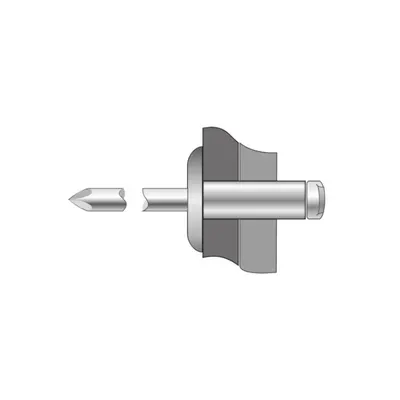 Pop-nituri Cap Lat, Inox A2/ Inox A2 - 4.8 X 14