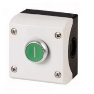 Buton verde complet in carcasa '1'