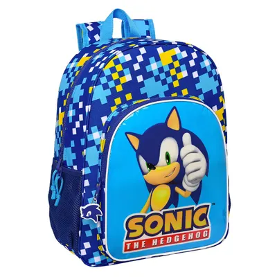 Ghiozdan clasa I-IV Sonic Speed 33x42x14 cm