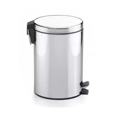 Cos gunoi baie Roca Hotels A815487001, instalare pe podea, 3 l, clapeta, metal, Crom