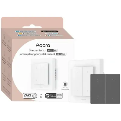 Aqara Shutter Switch H2 EU Kit Comutator inteligent jaluzele / rulouri (Zigbee & Thread) 6975833358762