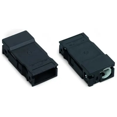 Strain relief housing; 3-pole; for 1 cable; 9.0 … 13.0 mm; 71 mm; black