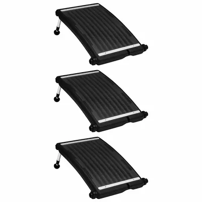 vidaXL Panouri solare de încălzire piscină, 3 buc., 72,5x46 cm, curbat