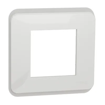 Placa ornament, Unica Pro, un modul, alb