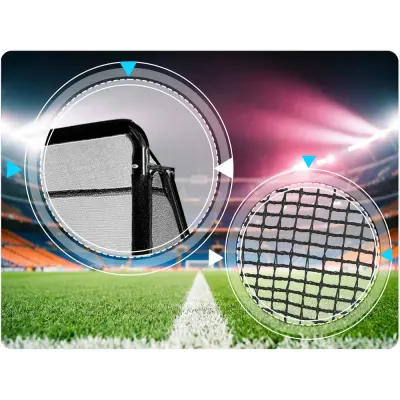 Poarta mare de fotbal premium Neo Sport 180x60x120 cm cu cadru solid din otel,plasa durabila,montaj rapid