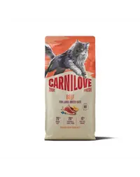 CARNILOVE True Fresh Cat Beef Adult Large 6 kg vită, hrană pisici rase mari