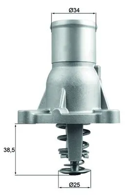 Termostat lichid racire (92 C, in carcasa) potrivit FIAT STILO; OPEL ASTRA H, ASTRA H GTC, CORSA D, CORSA E, INSIGNIA A, MERIVA A, ZAFIRA B, ZAFIRA B MINIVAN; SAAB 9-5 1.6 1.6CNG 03.05