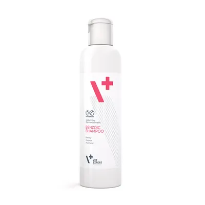Sampon dermatocosmetic pentru caini si pisici Vet Expert Benzoic, 250 ml