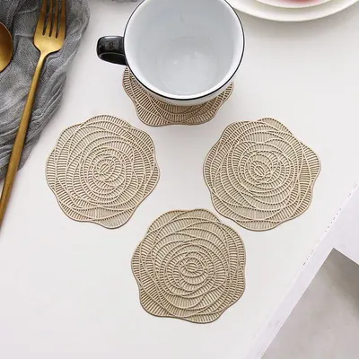 Suporturi pentru pahare Morello - Golden Rose, 6 buc, 10 cm