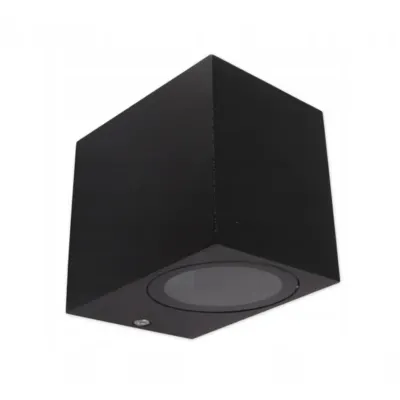 Aplica LED de exterior, 35W, soclu GU10, IP44, cadru din aluminiu, negru