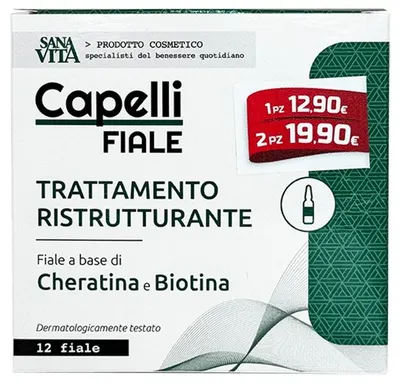 Sanavita Capelli Fiale Fiole pentru păr, 12 х 10 ml, Paladin Pharma