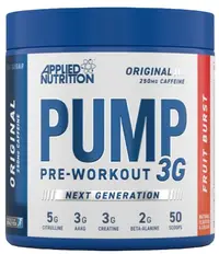Pump 3G Pre-Workout, punch de fructe, 375 g, Applied Nutrition