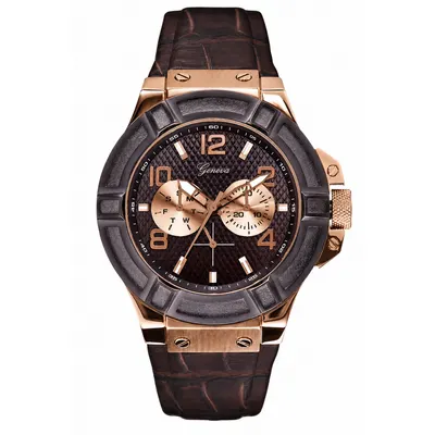 Ceas barbatesc Quartz, Geneva Premier, Maro