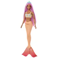 Papusa - Barbie Dreamtopia - Sirena cu parul roz si coada portocalie