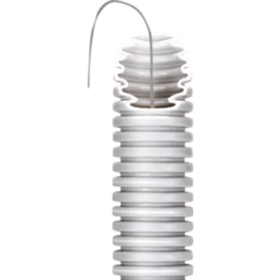 Tub flexibil cu rezistenta Medie- Autostingere - diametru40MM - cu sonda tragatoare - GRI RAL7035