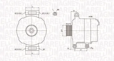 Alternator (14V, 100A) MINI (R50, R53), (R52) 1.6 intre 2001-2008