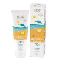 Lotiune Fluida BIO Protectie Solara SPF30, Piele Sensibila, FARA PARFUM, Rezistenta la apa, 125ml, Eco Cosmetics