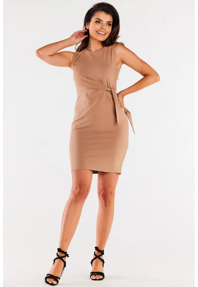 Rochie scurta din bumbac cu prindere laterala