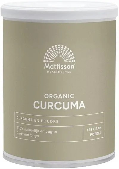 Mattisson Healthstyle Turmeric Organic, 125 g