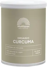 Mattisson Healthstyle Turmeric Organic, 125 g