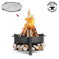 Pachet Vatra MONTANA 80 cm cu grilaj otel