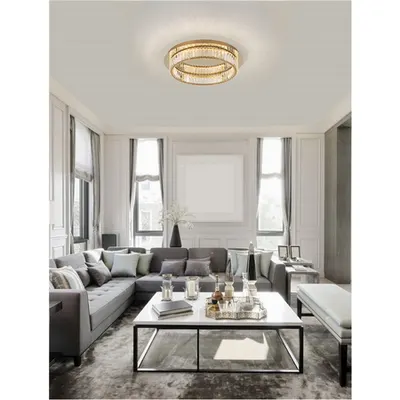 Plafoniera AURELIA Auriu Metal & Crystal LED 40W 230 Volt 2505Lm 3500K IP20