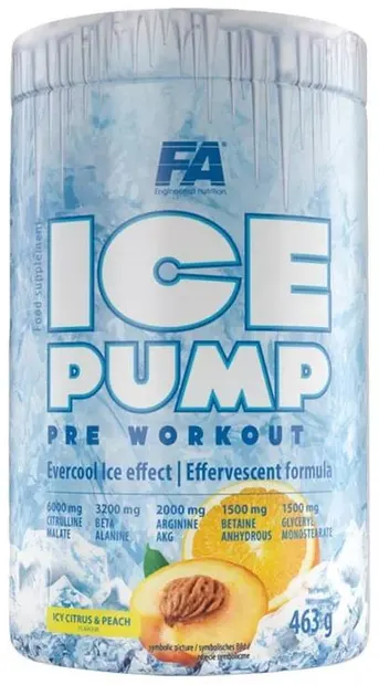 Ice Pump, icy citrus & peach, 463 g, FA Nutrition