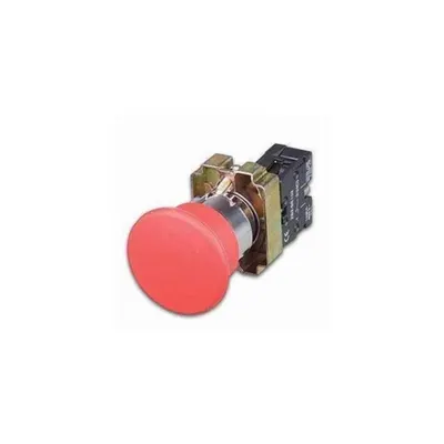 Buton ciuperca rosu cu retinere 1ND nciuperca Ø40mm rosu cu retinere