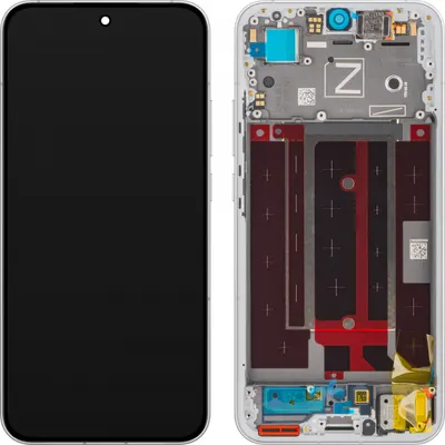 Display cu Touchscreen Oppo Reno13, cu Rama, Alb (Plume White), Service Pack 621029000429