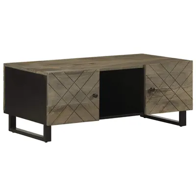 Gossi masuta de cafea, negru, 100x54x40 cm, lemn masiv de mango