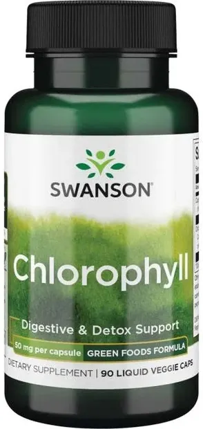 Chlorophyll, 50 mg, 90 capsule vegetale, Swanson