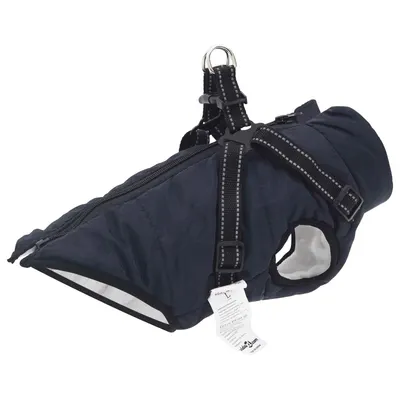 vidaXL Haina pentru Câini Albastru marin L40 Fleece și poliester