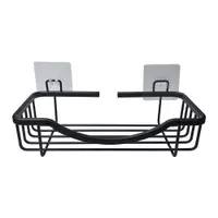 Raft pentru baie negru mat autoadeziv din aluminiu Filaire Aluminium – douceur d'intérieur