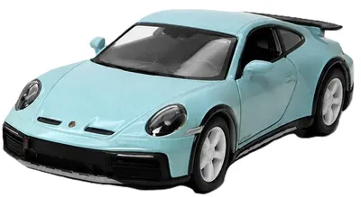 Mașinuță metalică Kinsmart - Porsche 911 GT2 RS, 1:36, albastru deschis