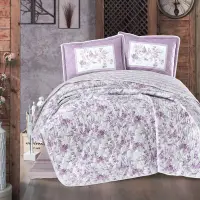 Set cuvertura de pat dublu, 3 piese, Bumbac 100%, 240x260cm, Clasy, MONTERA V1
