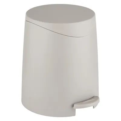 Coș de gunoi taupe cu pedală din plastic 3 l Portes – Allstar