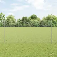 vidaXL Gard hexagonal cu stâlp 100 x 1,6 m Oțel Galvanizat Argintiu