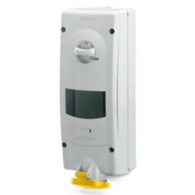 Priza interblocabilan16A 2P+E 4h 100-130V 50Hz 60Hz 136X390MM terminal cu surub Cu interblocaj mecanic