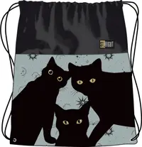 Geantă sport St. Right Night Cats - Cu șireturi