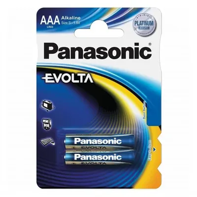 Baterii AAA R3, blister 2 Buc. Panasonic Evolta